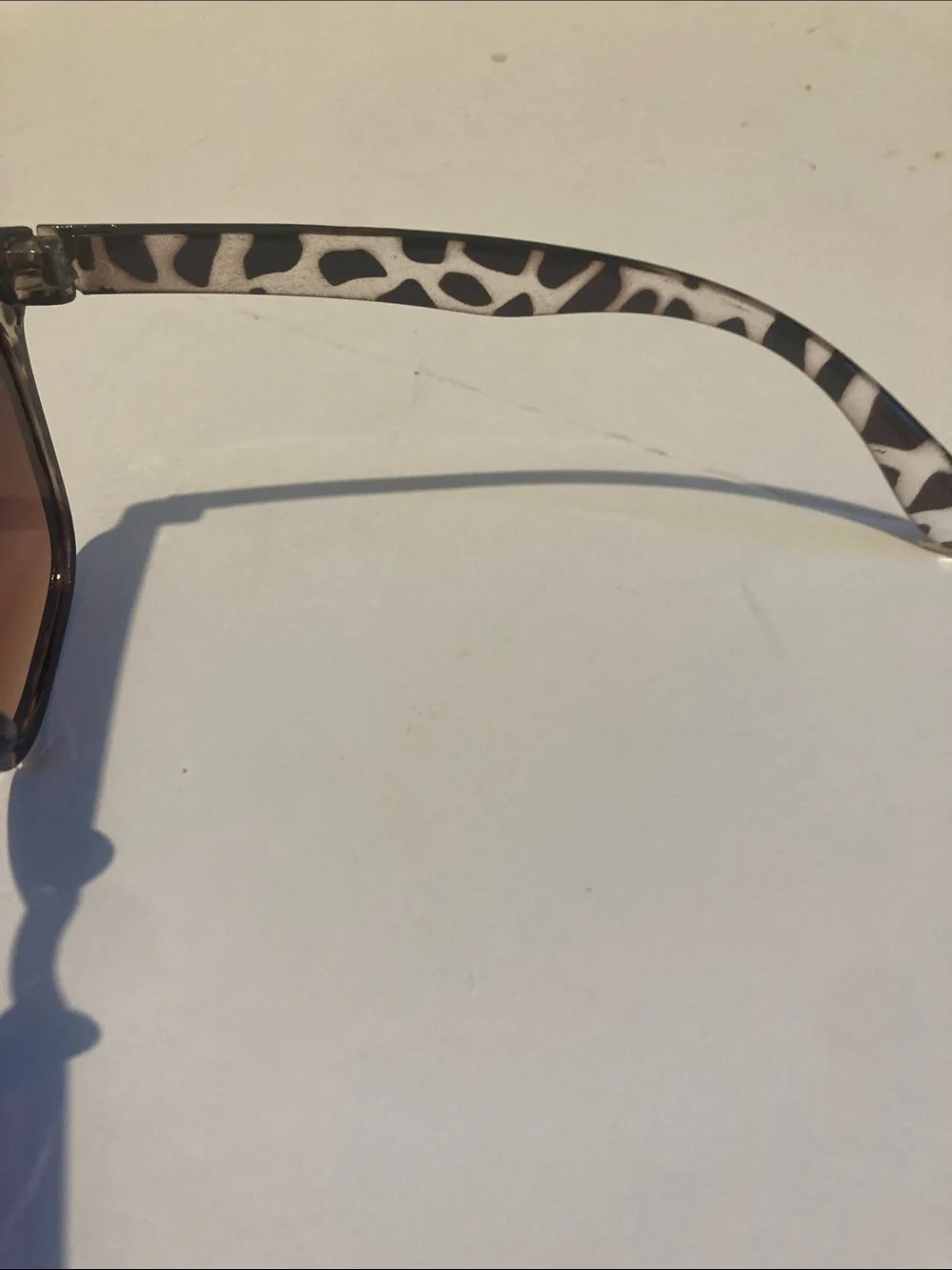 Leopard Print Brown Gradient Lens Women's Sunglasses